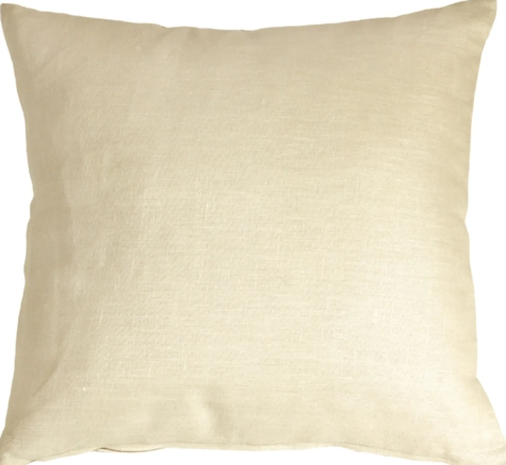 Tuscany Linen Cream Throw Pillow 20x20
