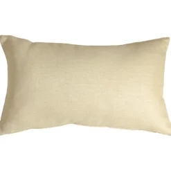 Tuscany Linen Cream Throw Pillow 12x19
