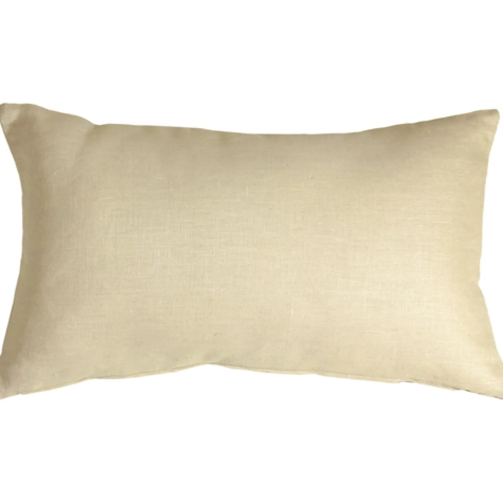 Tuscany Linen Cream Throw Pillow 12x19
