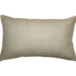 Tuscany Linen Natural Throw Pillow 12x19