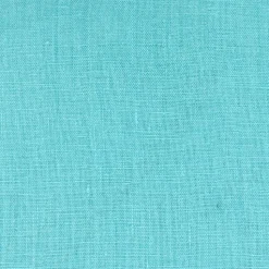 Tuscany Linen Turquoise Throw Pillow 17x17