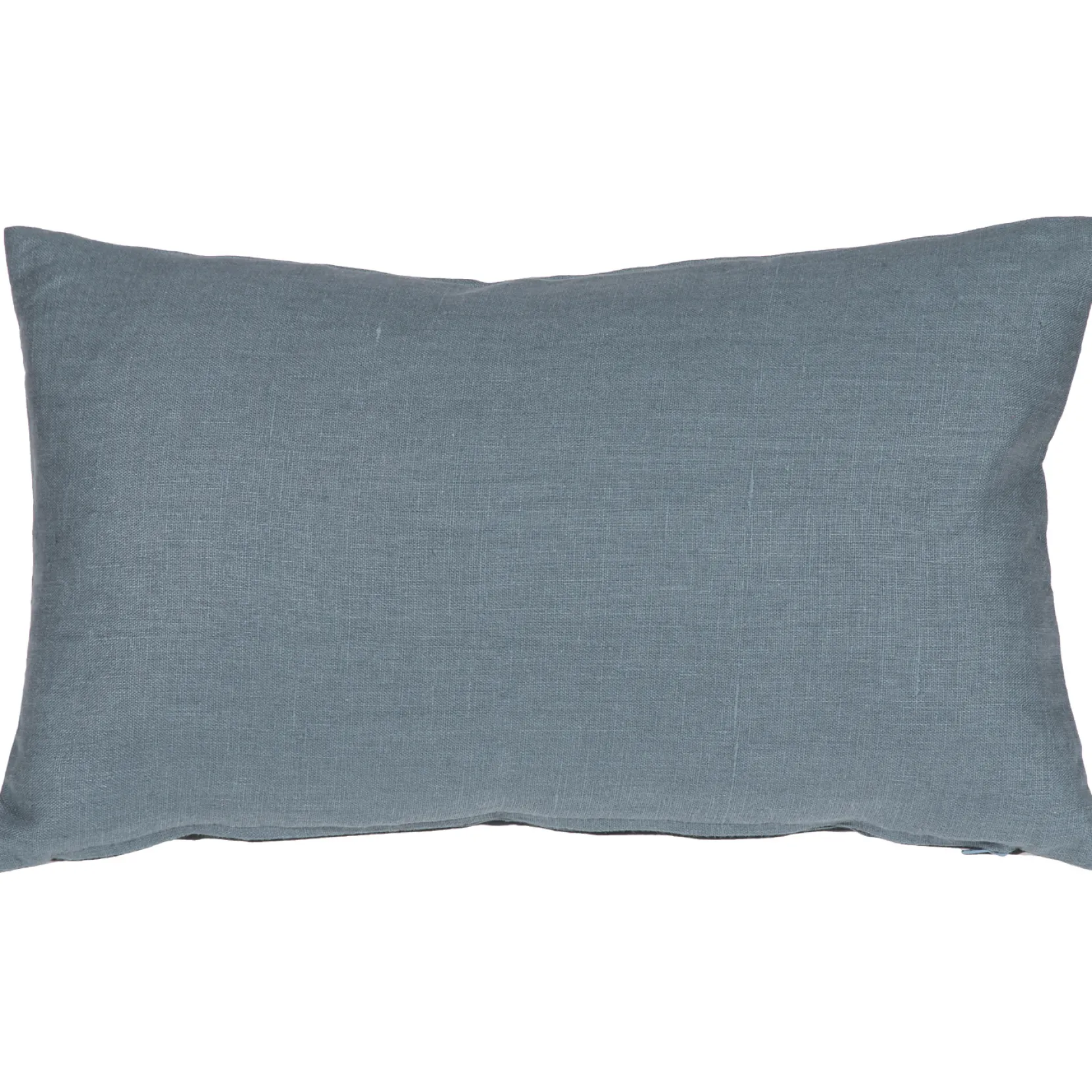 Tuscany Linen Wedgewood Blue Throw Pillow 12x19
