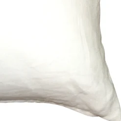 Tuscany Linen White Throw Pillow 12x19