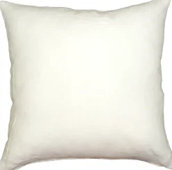 Tuscany Linen White Throw Pillow 20x20
