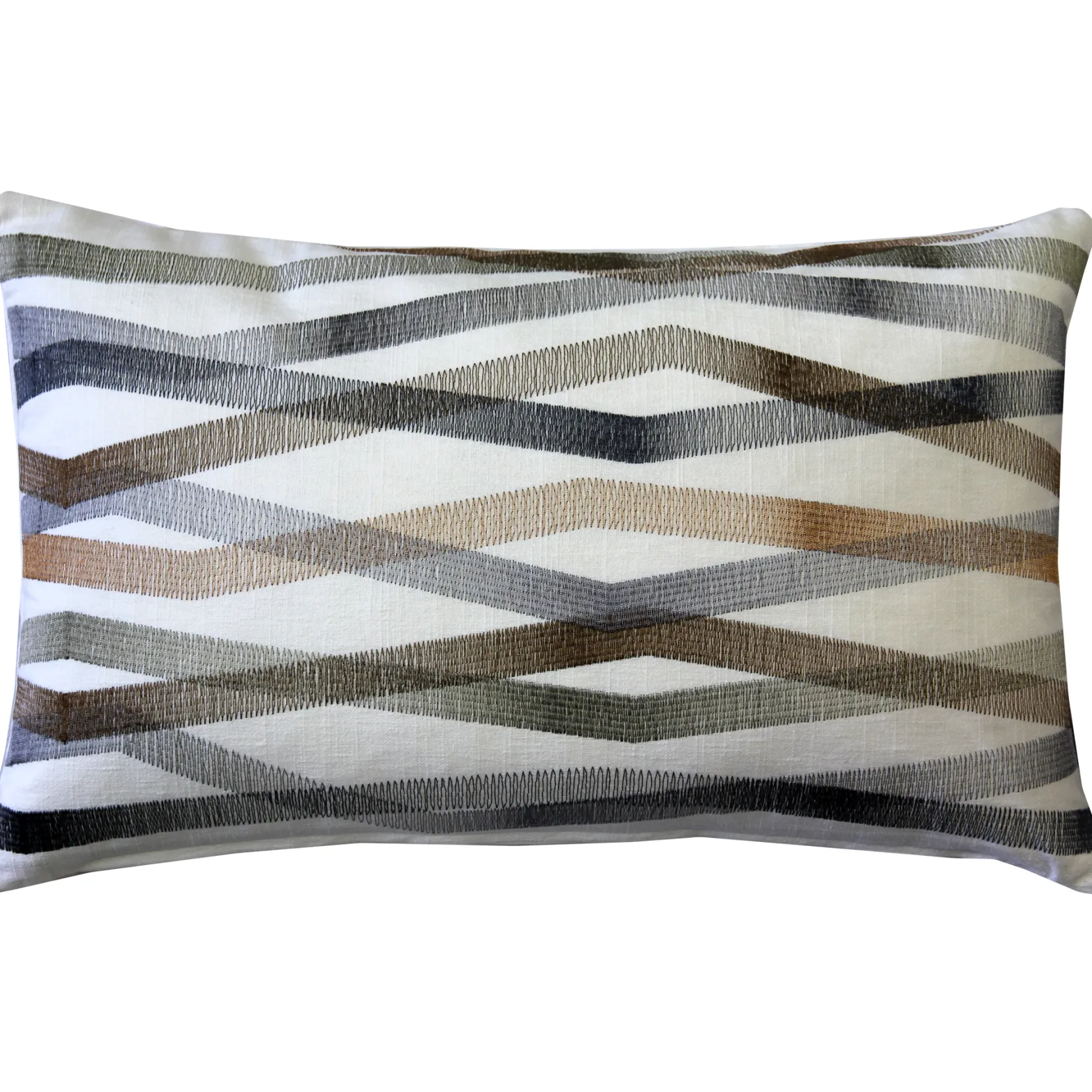 Wandering Lines Forest Grove Throw Pillow 12x19