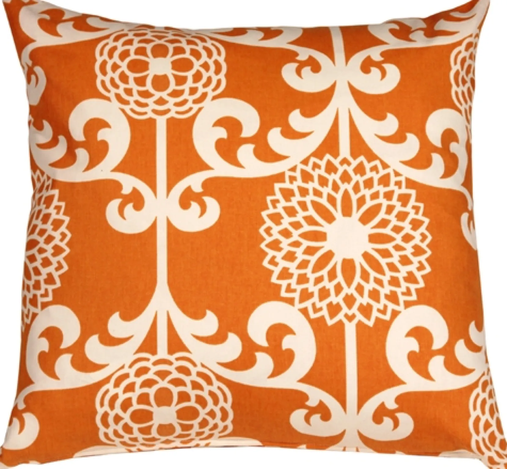Waverly Fun Floret Citrus Orange 20x20 Throw Pillow