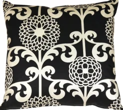 Waverly Fun Floret Licorice 20x20 Throw Pillow