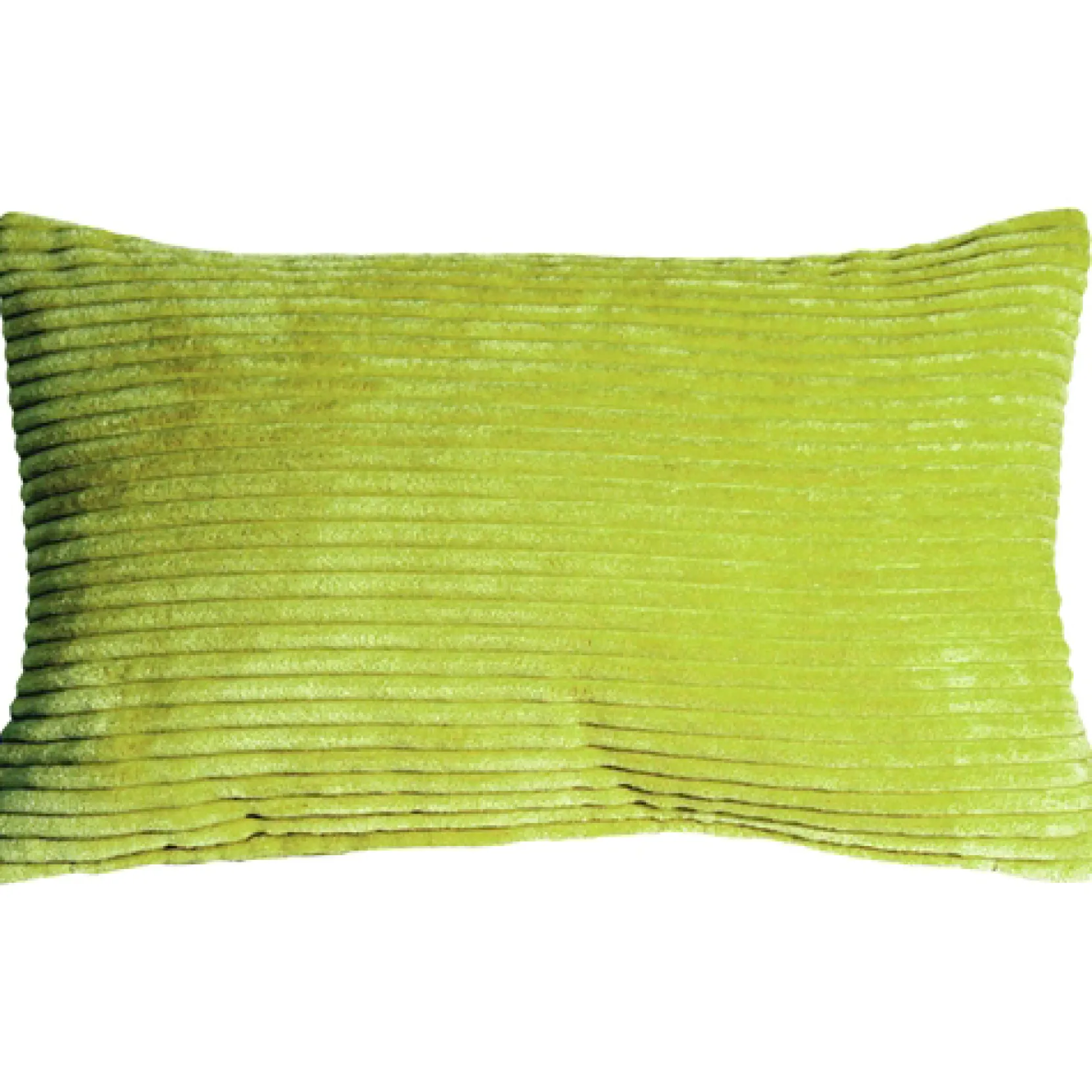 Wide Wale Corduroy 12x20 Green Throw Pillow