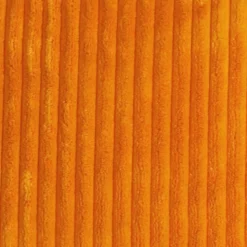 Wide Wale Corduroy 22x22 Light Orange Throw Pillow