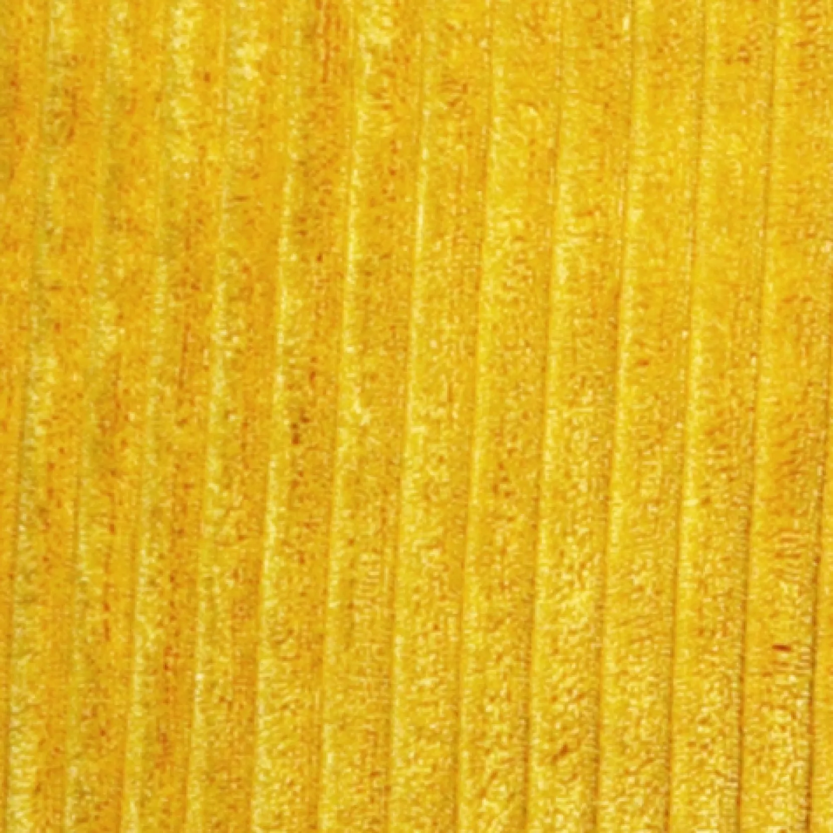 Wide Wale Corduroy 22x22 Yellow Throw Pillow
