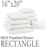 16"x20" Rectangular Feather Down Pillow Form