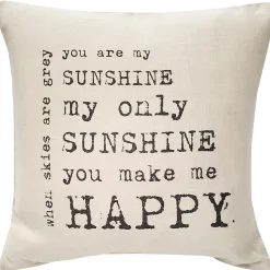 You Are My Sunshine You Make Me Happy Throw Pillow